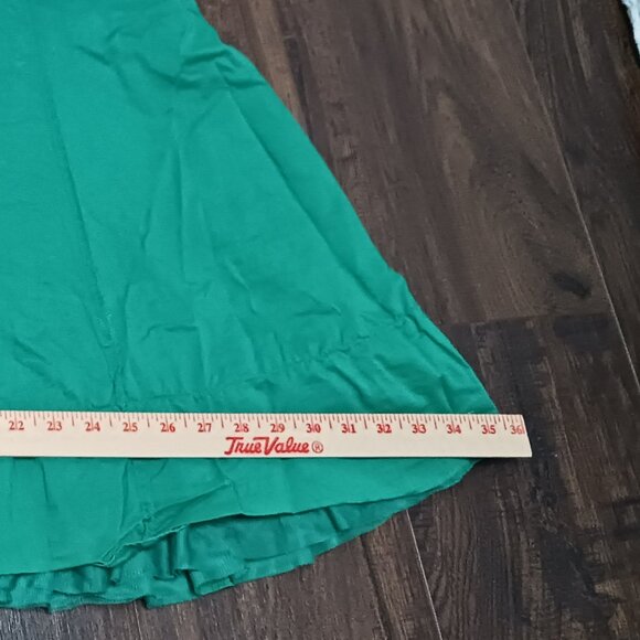 Apt 9 Skirt 14 Lined Green Cotton Boho Sequins - Picture 12 of 13